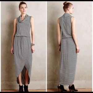 Anthropologie EUC Maxi dress with cowl neck